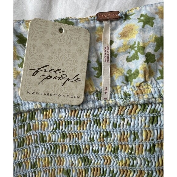 Free People Lavender Daze Floral Smocked Midi Dress Size S Boho - Picture 6 of 9